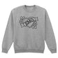 EMO HEART FLOWERS SWEATSHIRT