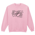 EMO HEART FLOWERS SWEATSHIRT