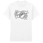 EMO HEART FLOWERS T-SHIRT