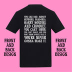I'M NOT OKAY D&D FRONT AND BACK T-SHIRT