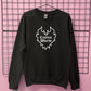 CUSTOM FLAME HEART SWEATSHIRT