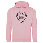 CUSTOM FLAME HEART HOODIE