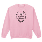 CUSTOM FLAME HEART SWEATSHIRT