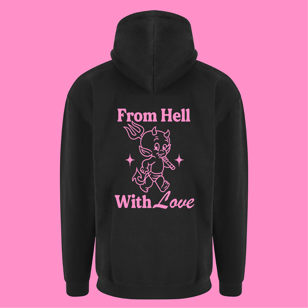 FROM HELL WITH LOVE ZIP HOODIE