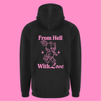 FROM HELL WITH LOVE ZIP HOODIE