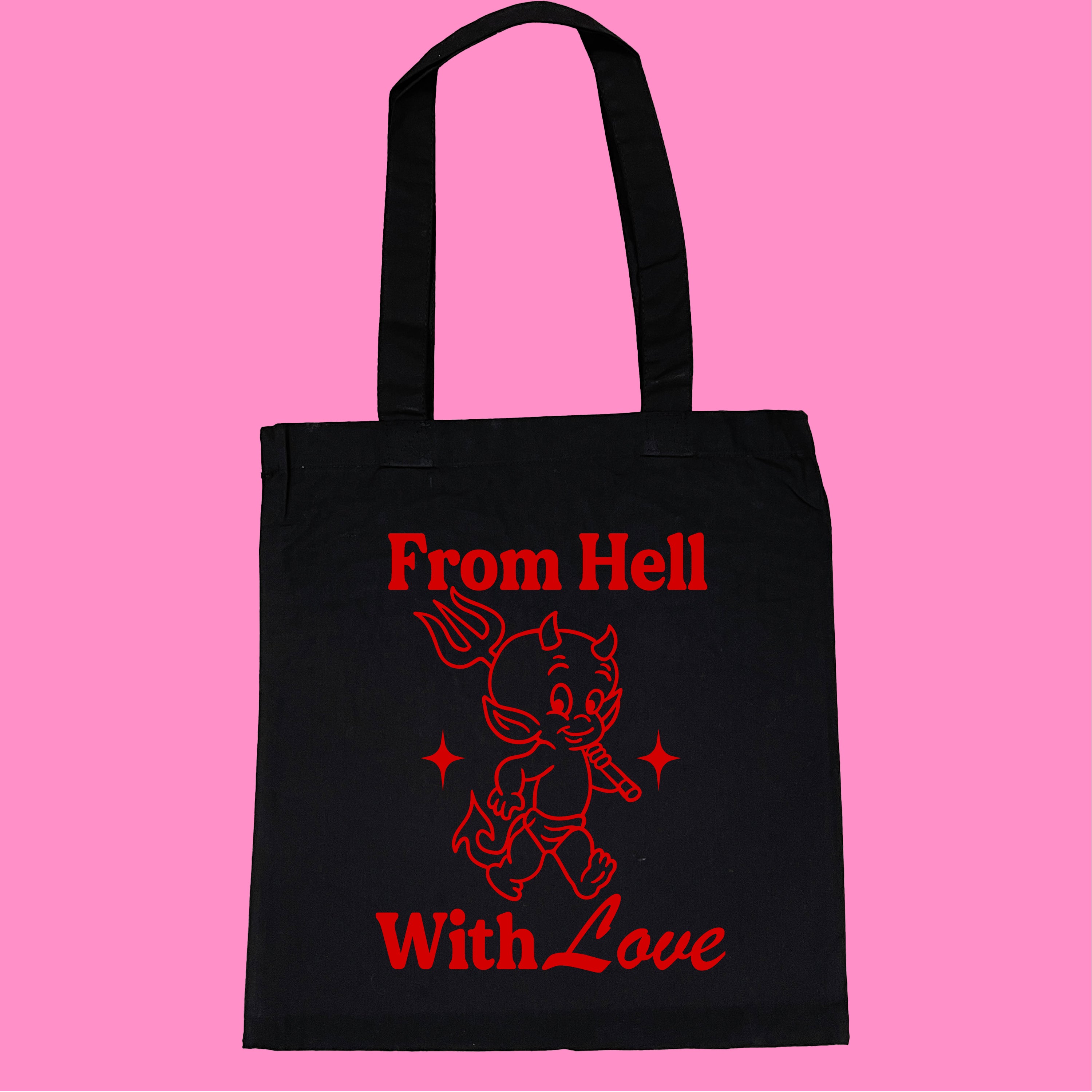 FROM HELL WITH LOVE TOTE BAG