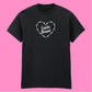 GARLIC BREAD BARBED HEART T-SHIRT