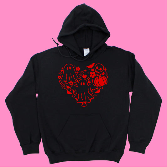 GHOST HEART KIDS HOODIE