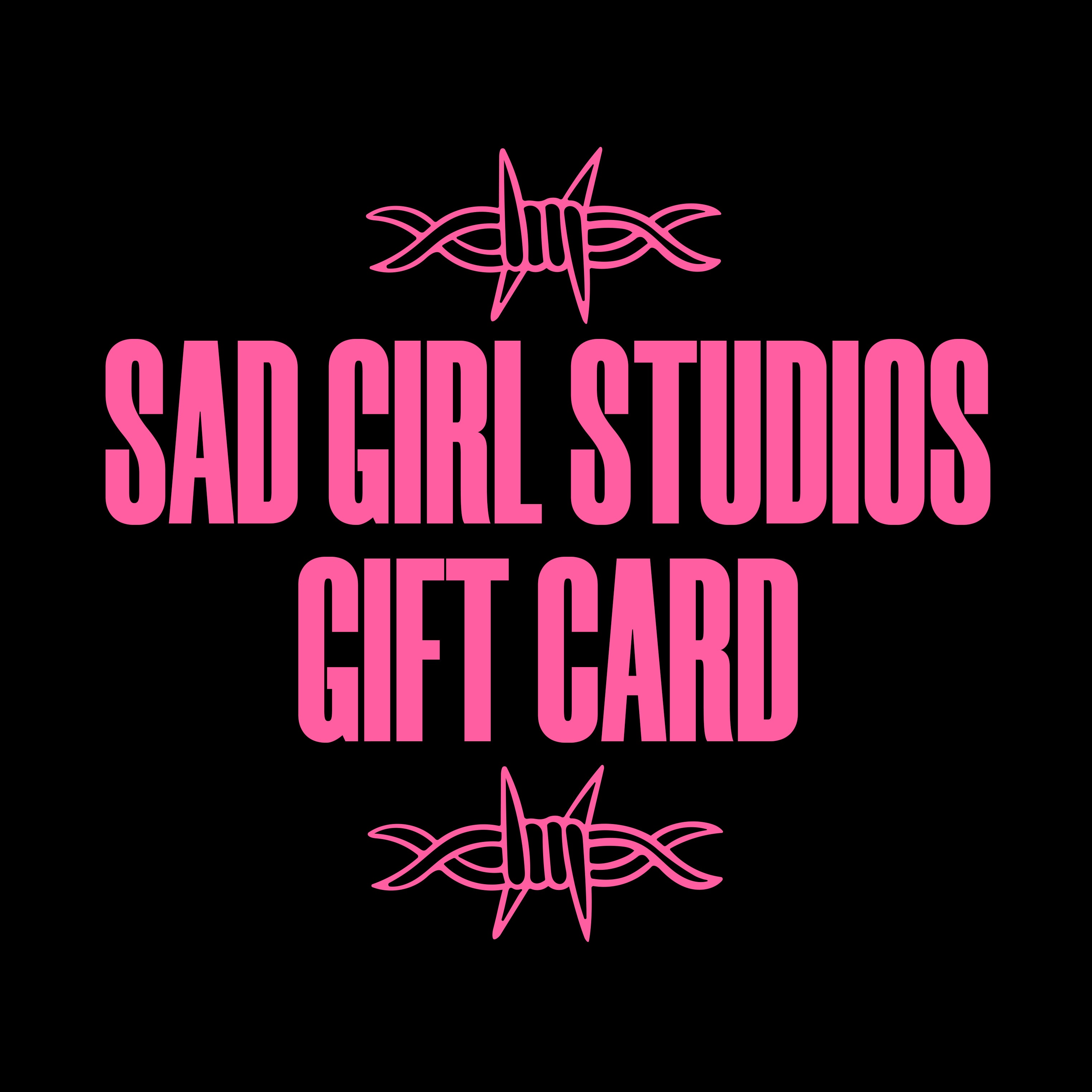 SAD GIRL STUDIOS UK GIFT CARD