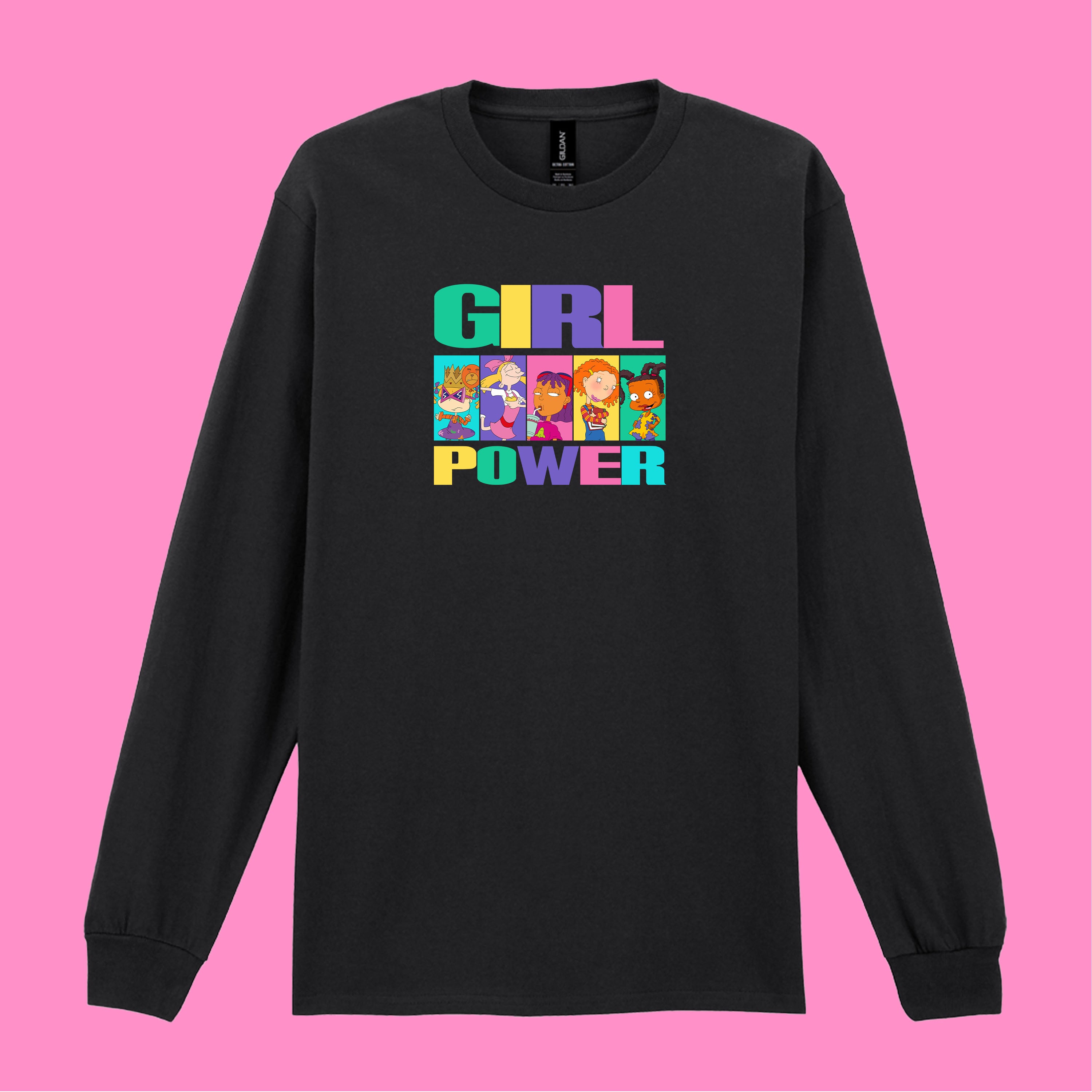 GIRL POWER 90'S ICONS LONG SLEEVED T-SHIRT