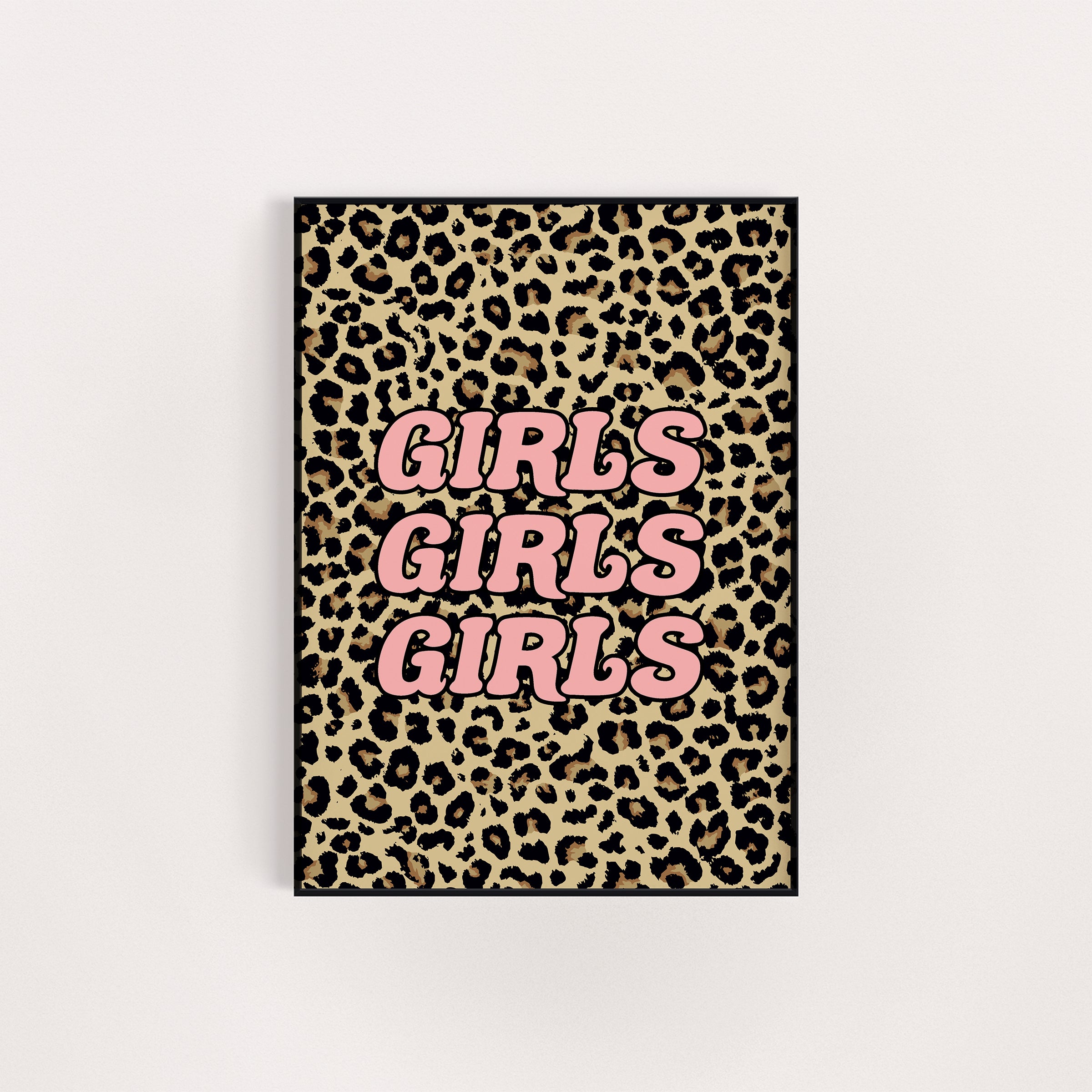 GIRLS GIRLS GIRLS LEOPARD PRINT