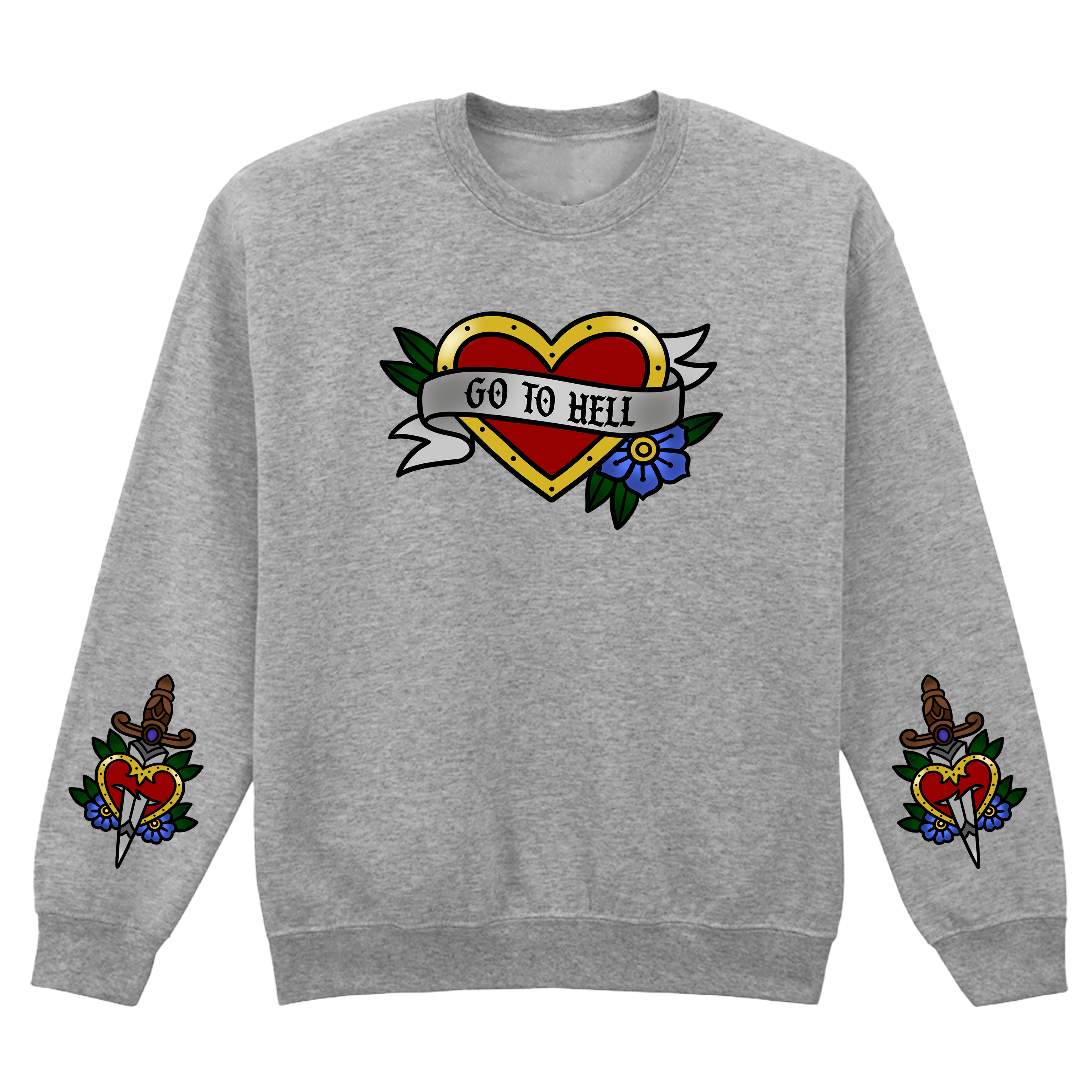 GO TO HELL SLEEVE SWEATSHIRT