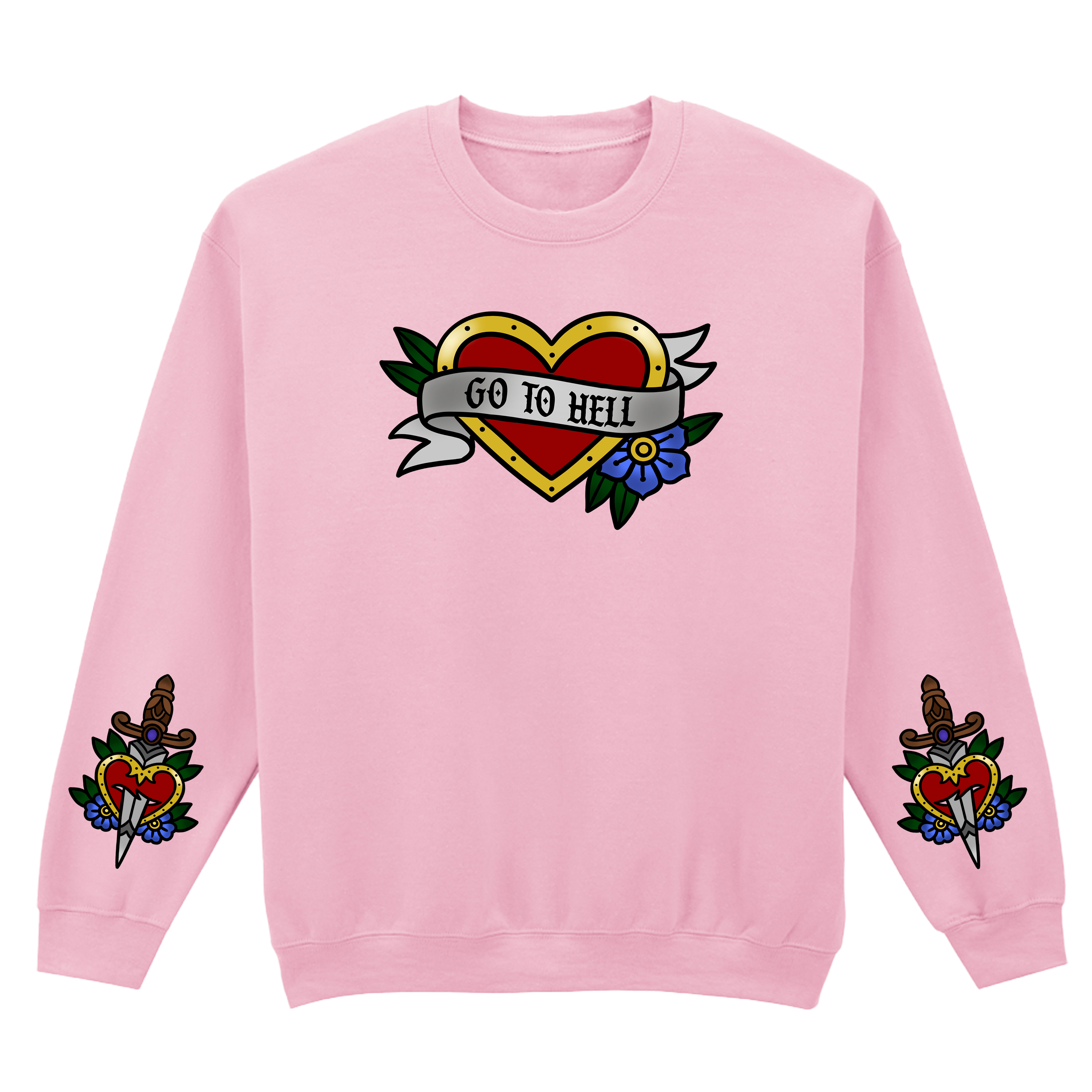 GO TO HELL SLEEVE SWEATSHIRT