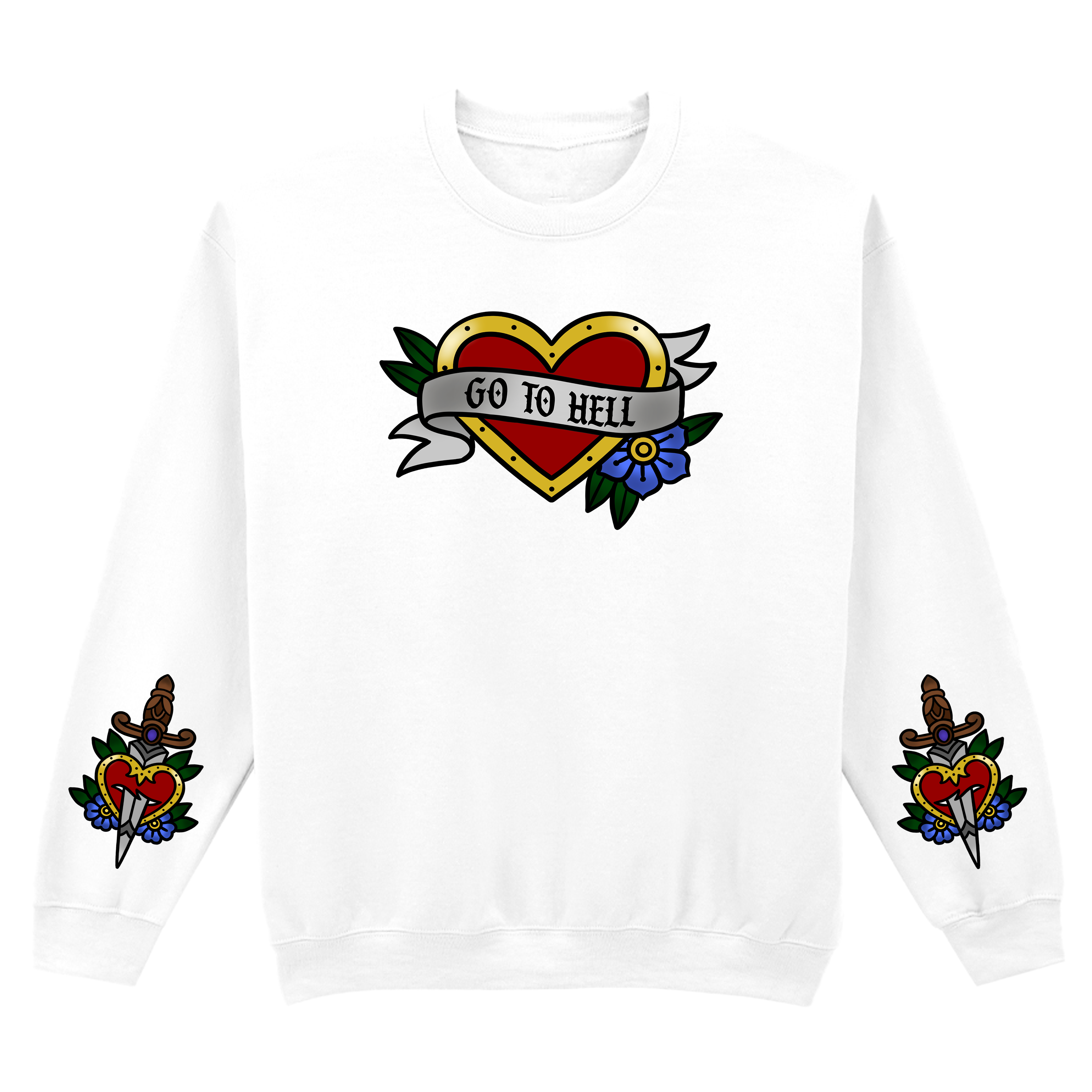 GO TO HELL SLEEVE SWEATSHIRT