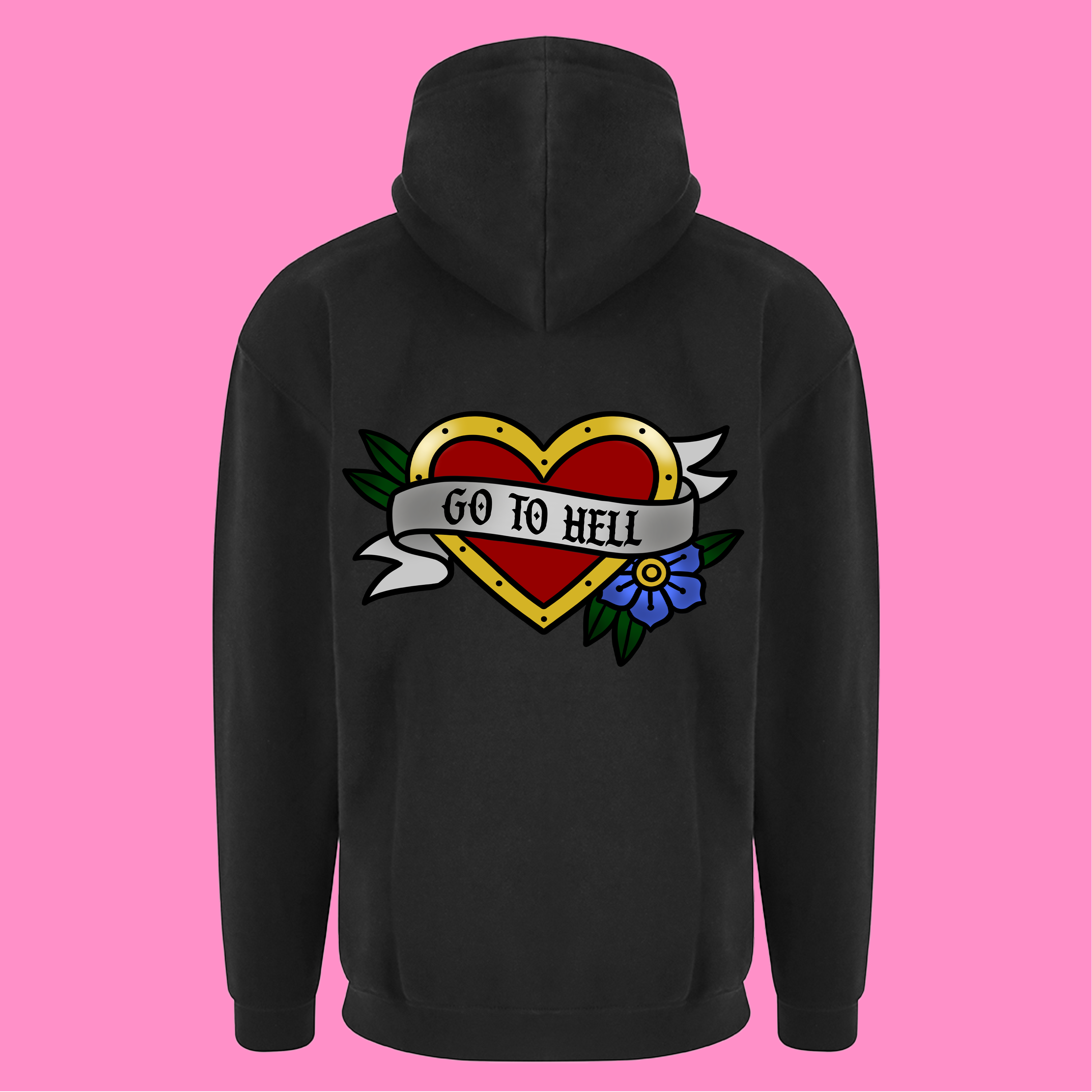 GO TO HELL ZIP HOODIE