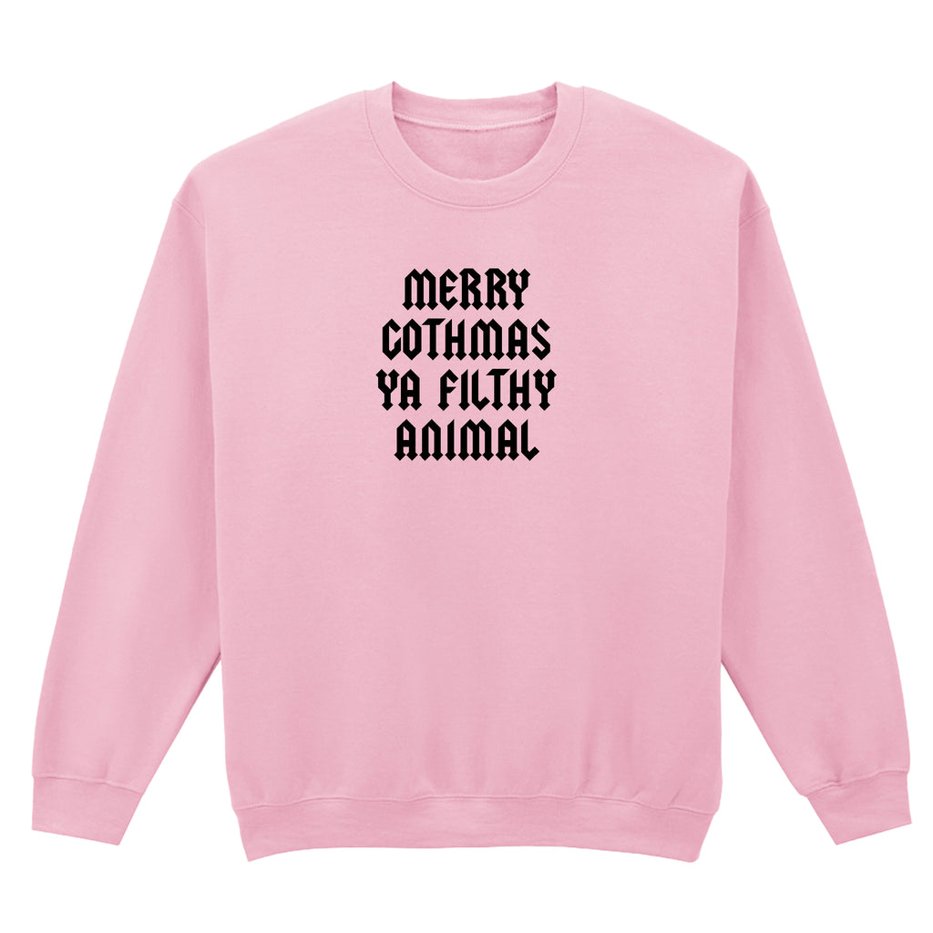 MERRY GOTHMAS YA FILTHY ANIMAL SWEATSHIRT