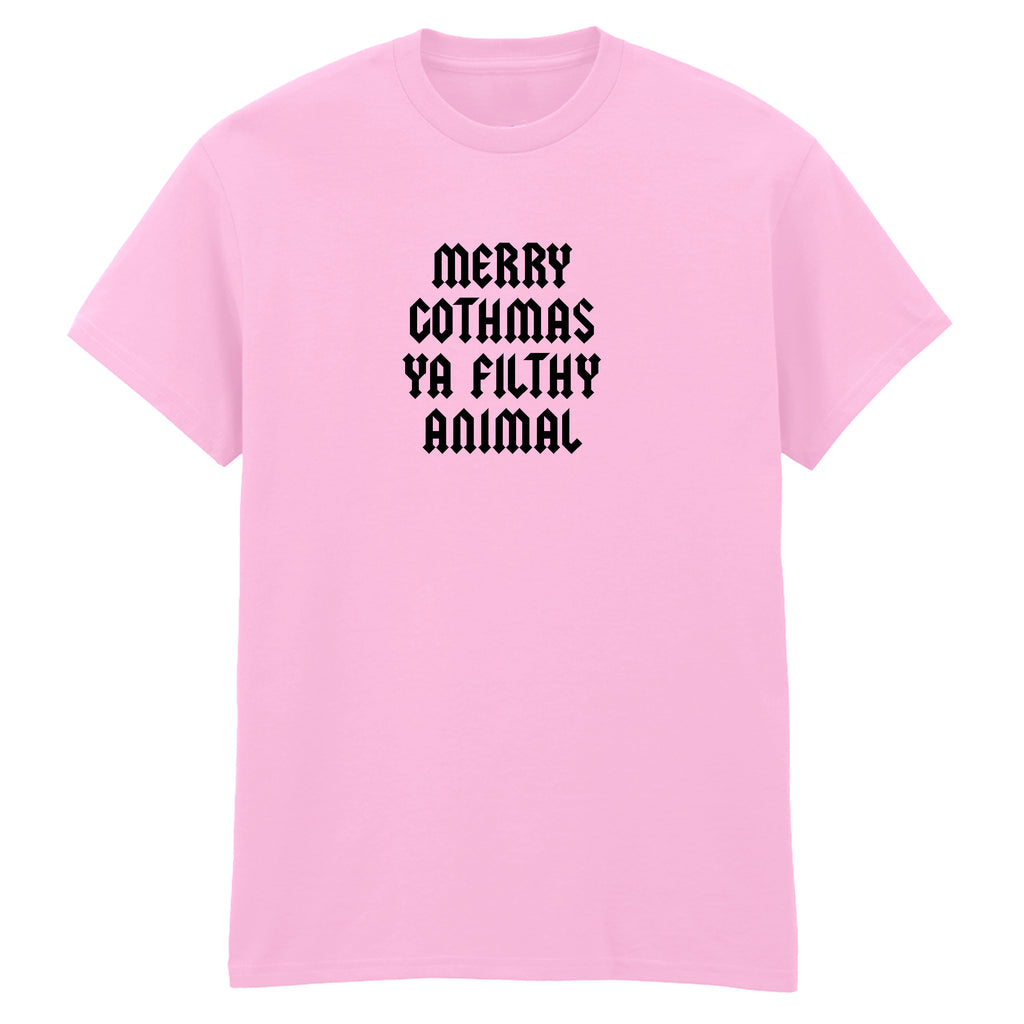 MERRY GOTHMAS YA FILTHY ANIMAL T-SHIRT