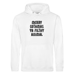 MERRY GOTHMAS YA FILTHY ANIMAL HOODIE