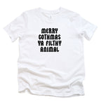 MERRY GOTHMAS YA FILTHY ANIMAL CHRISTMAS KIDS T-SHIRT