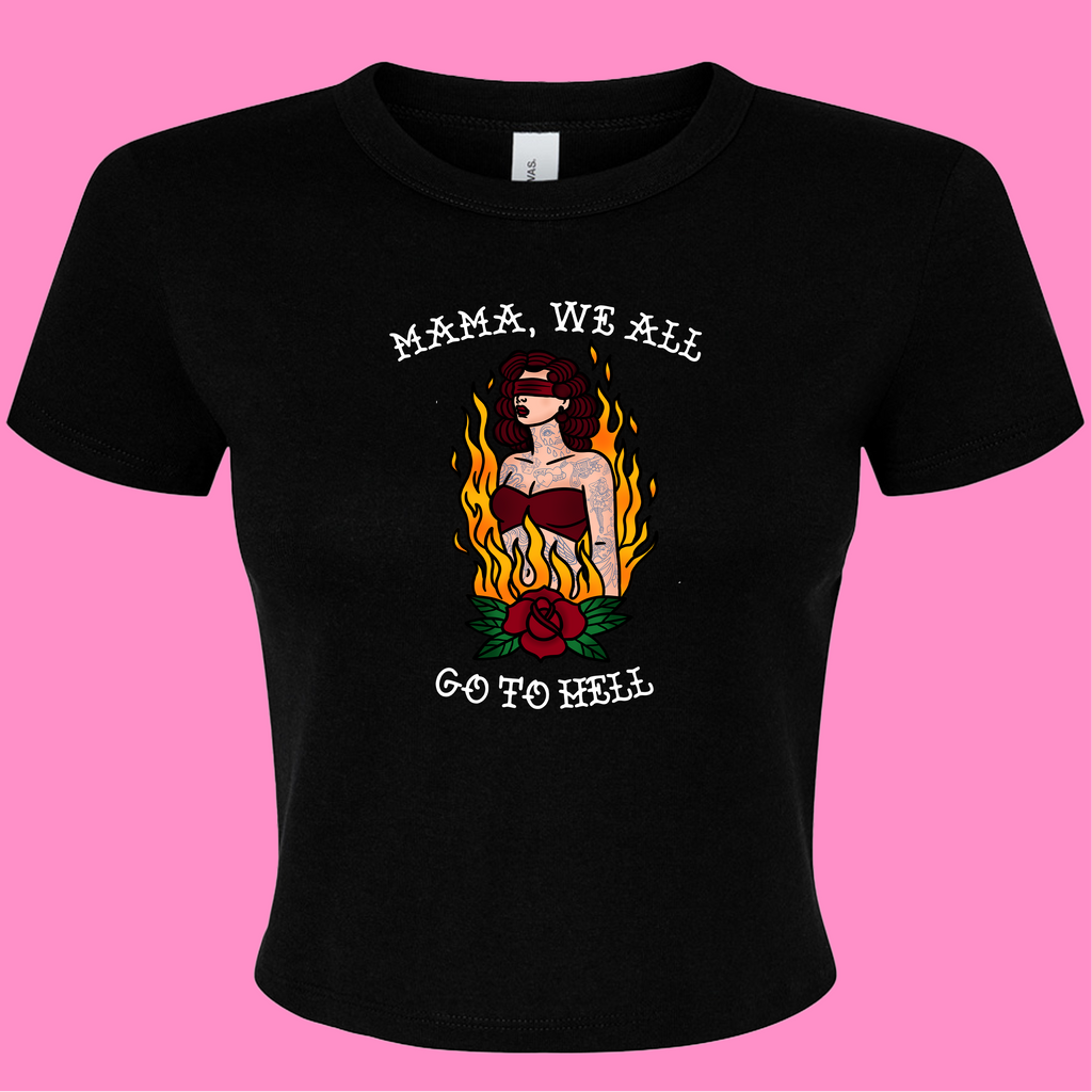 MAMA, WE ALL GO TO HELL MY CHEMICAL ROMANCE BABY T-SHIRT
