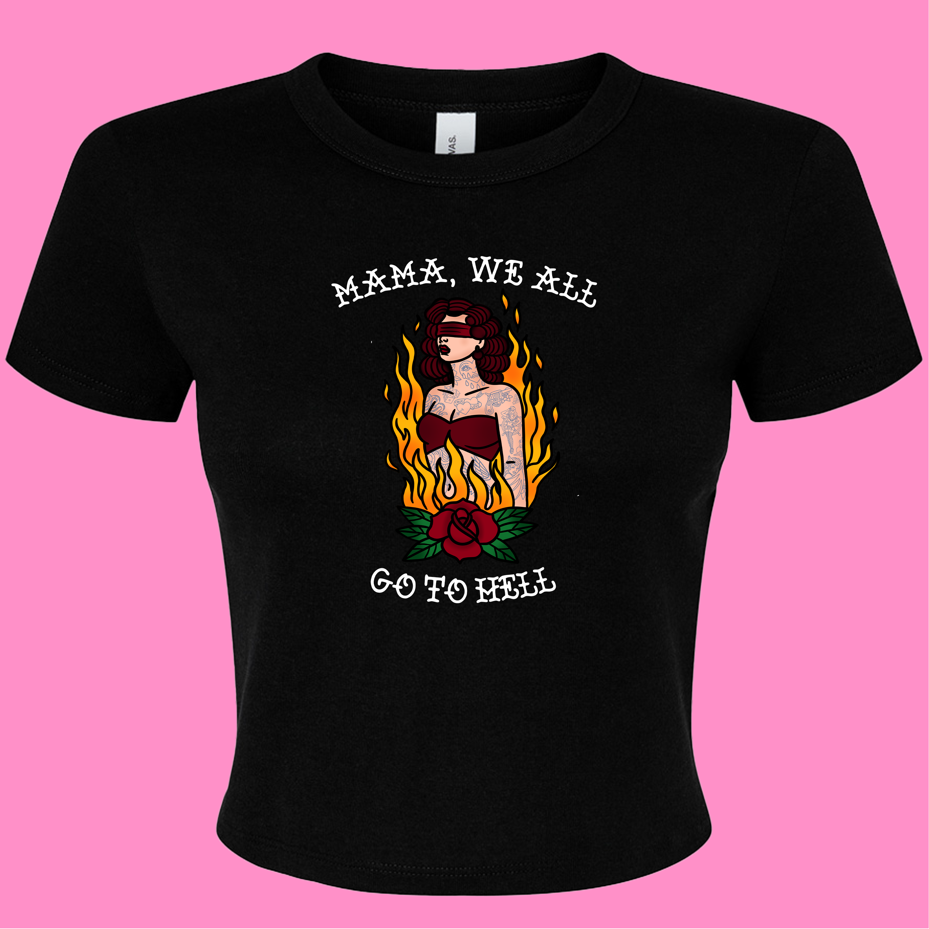 MAMA, WE ALL GO TO HELL MY CHEMICAL ROMANCE BABY T-SHIRT