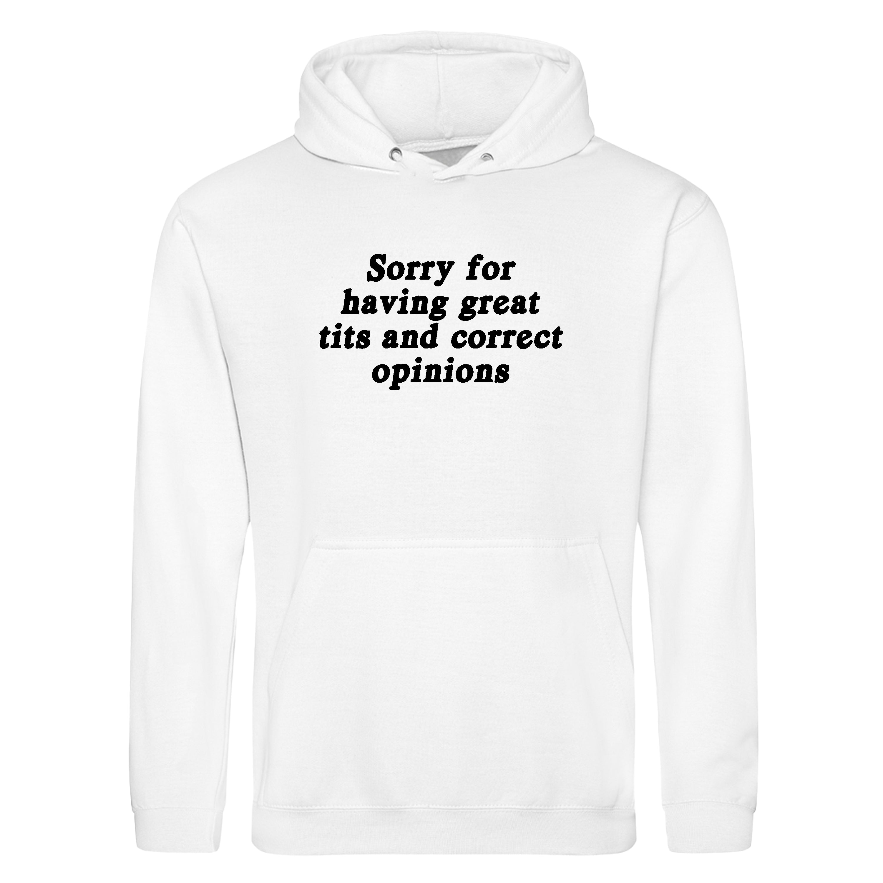SORRY FOR HAVING GREAT TITS HOODIE