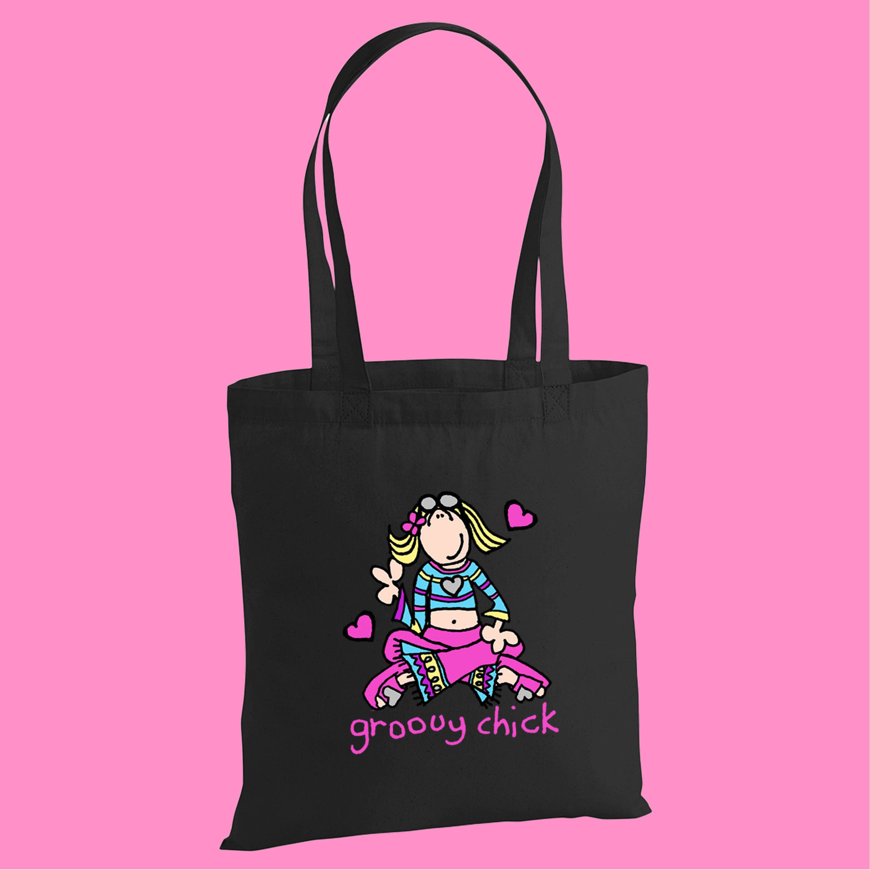 GROOVY CHICK TOTE BAG