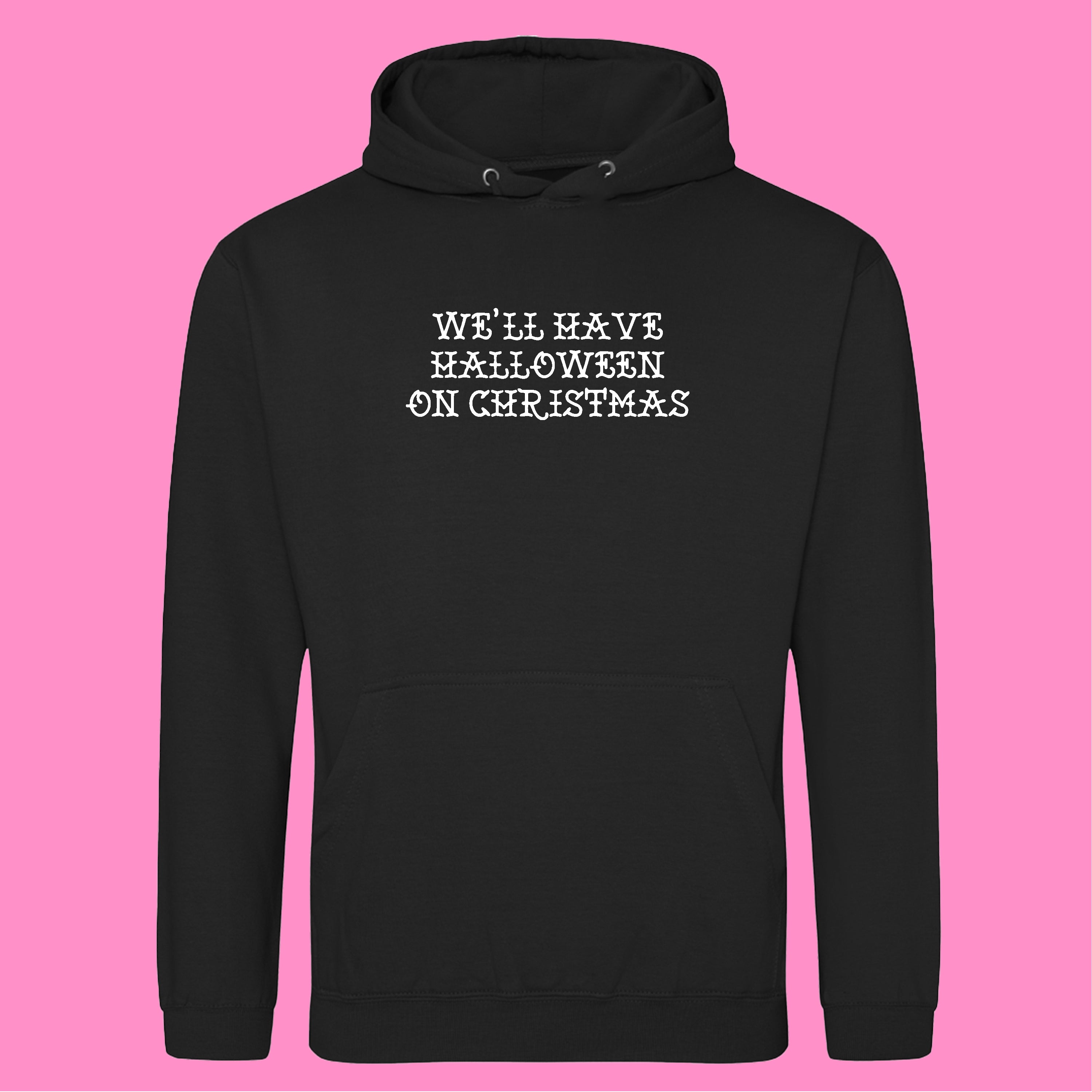 WE'LL HAVE HALLOWEEN ON CHRISTMAS BLINK 182 HOODIE