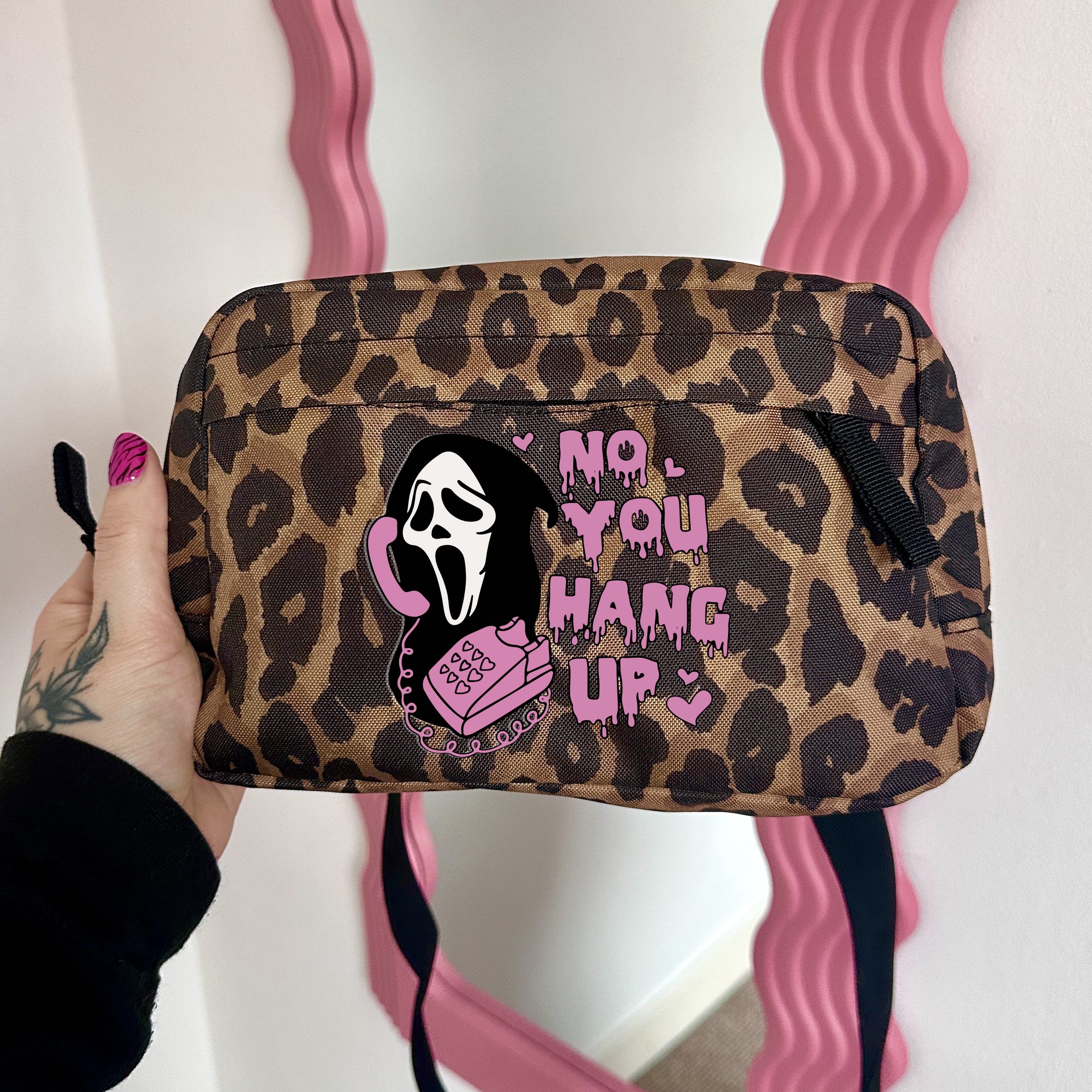 NO YOU HANG UP LEOPARD CROSS BODY BAG