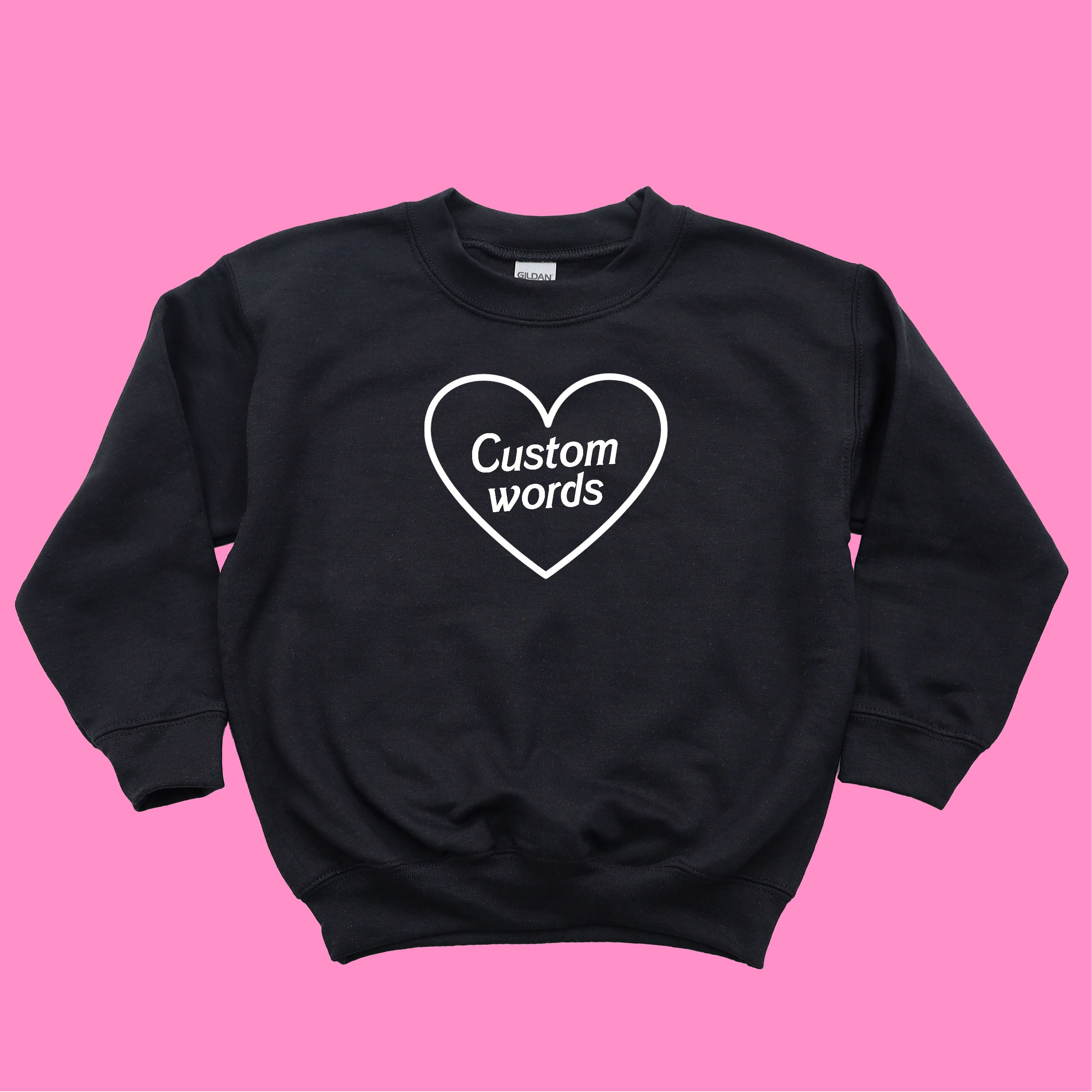 CUSTOM HEART KIDS SWEATSHIRT
