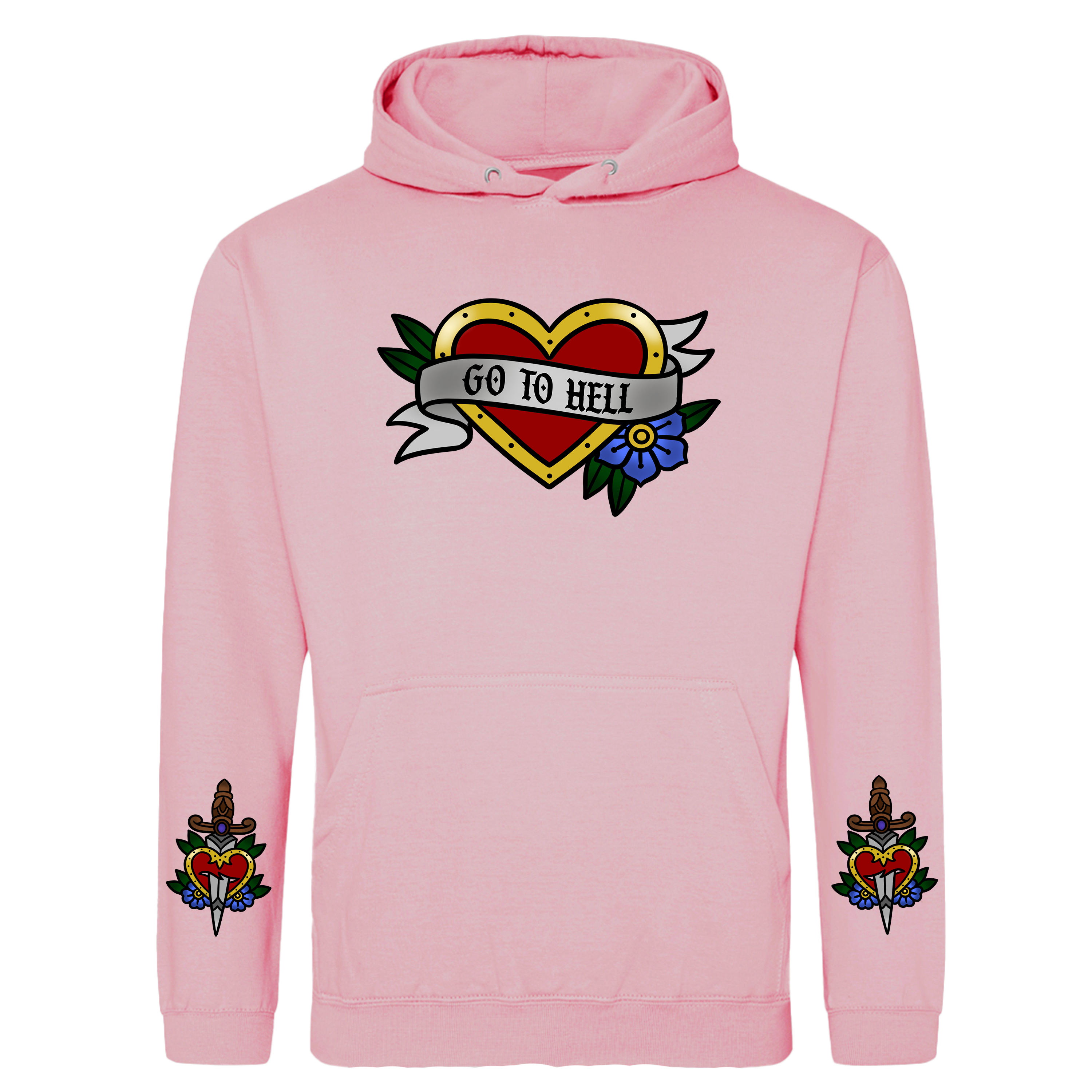 GO TO HELL SLEEVE HOODIE