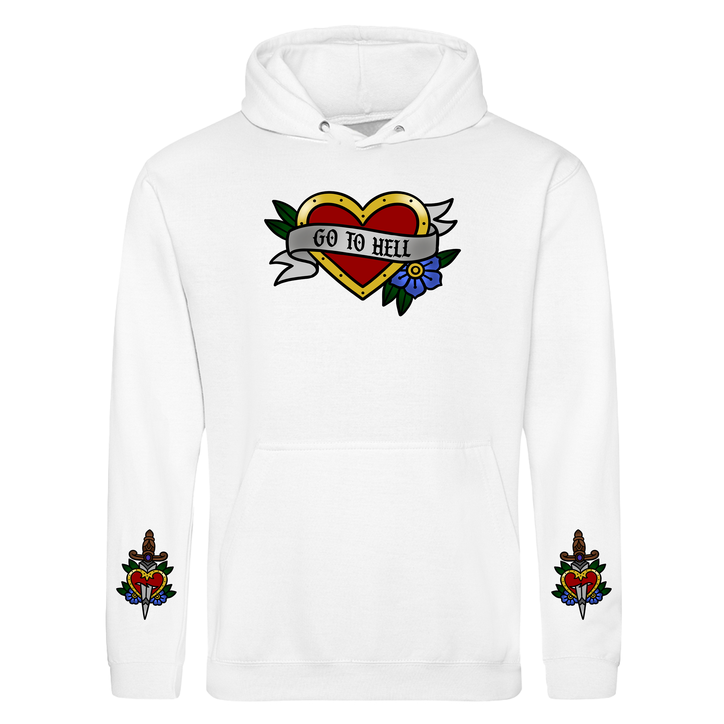 GO TO HELL SLEEVE HOODIE