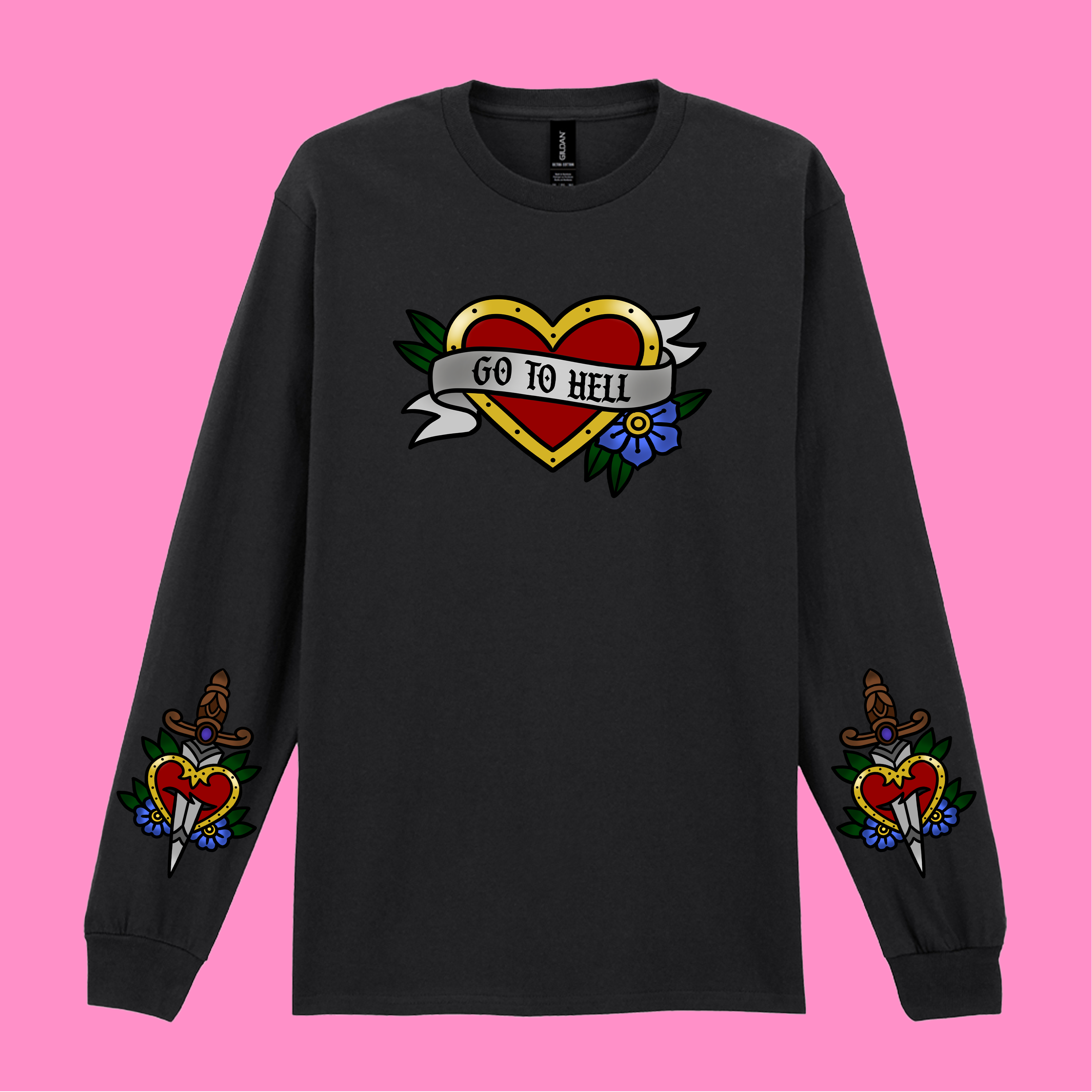 GO TO HELL LONG SLEEVED T-SHIRT