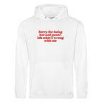 SORRY FOR BEING HOT AND QUEER HOODIE