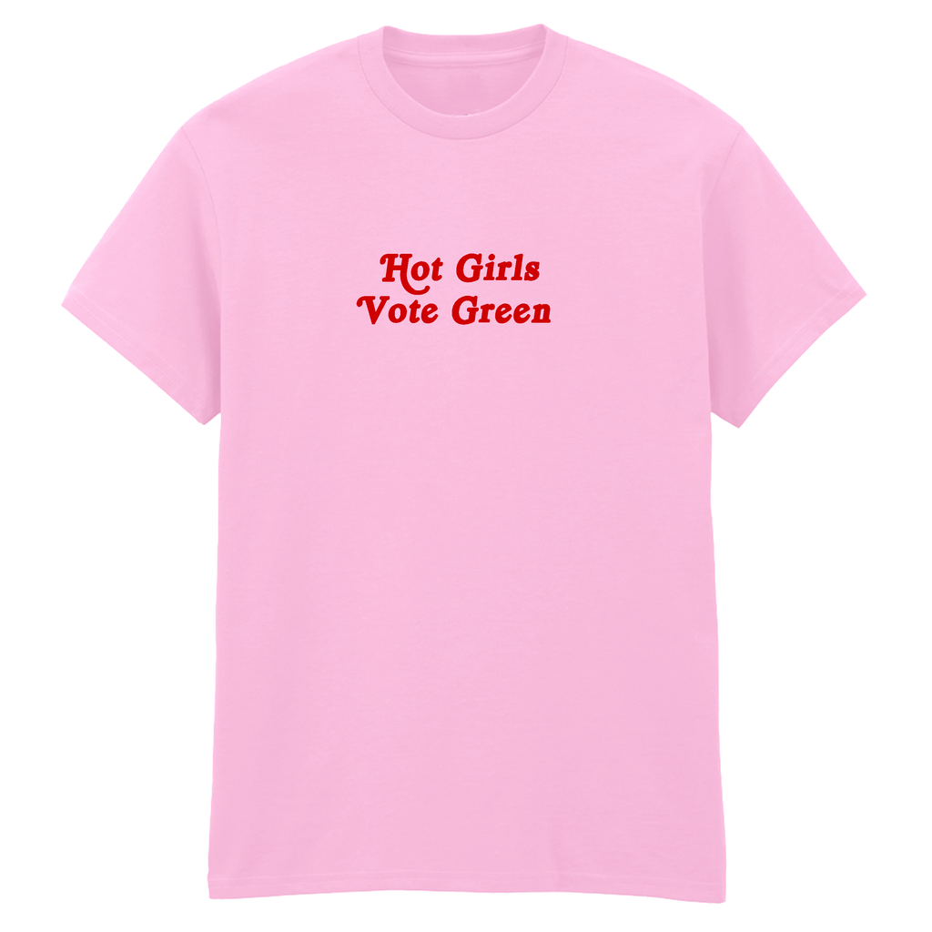 HOT GIRLS VOTE GREEN T-SHIRT
