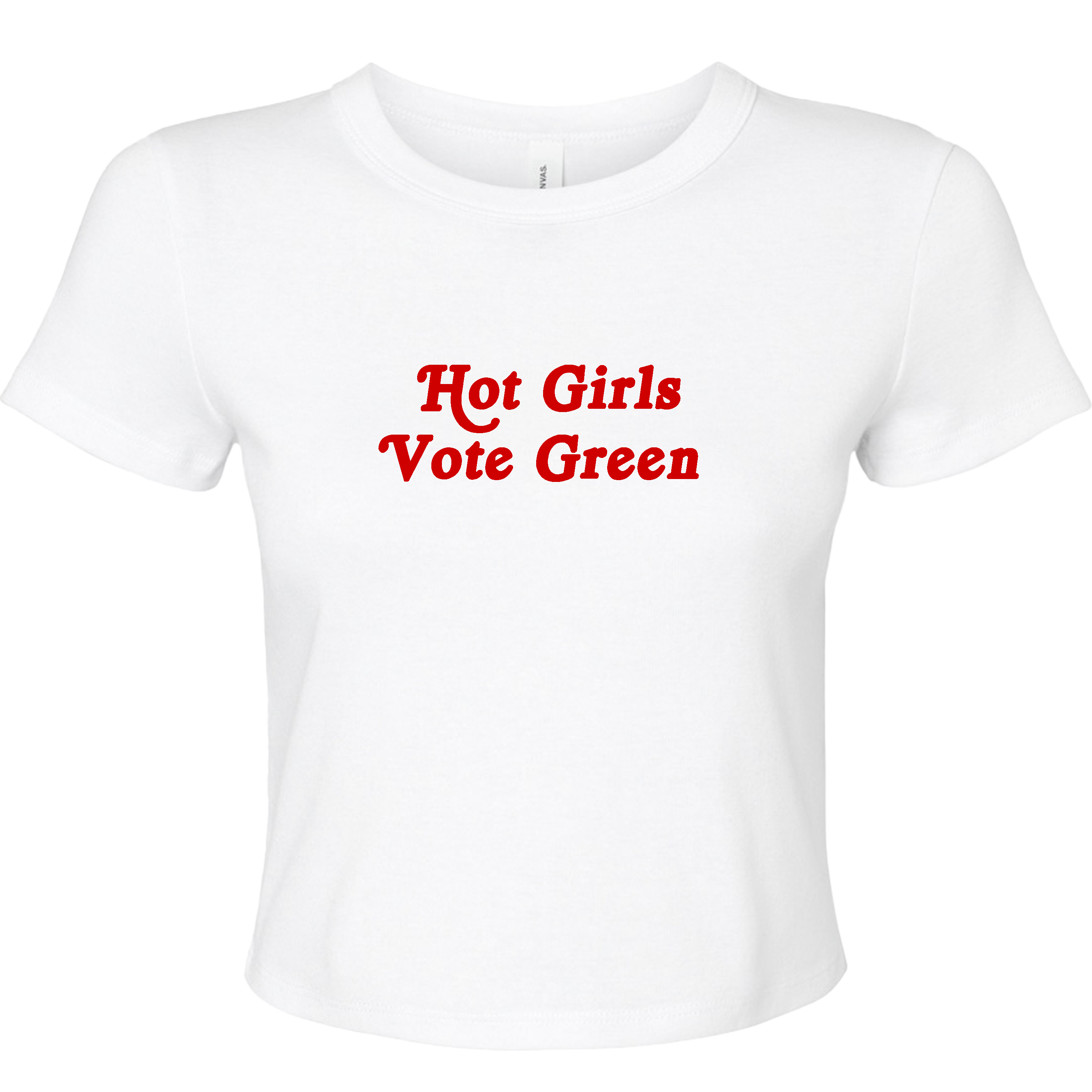 HOT GIRLS VOTE GREEN BABY T-SHIRT