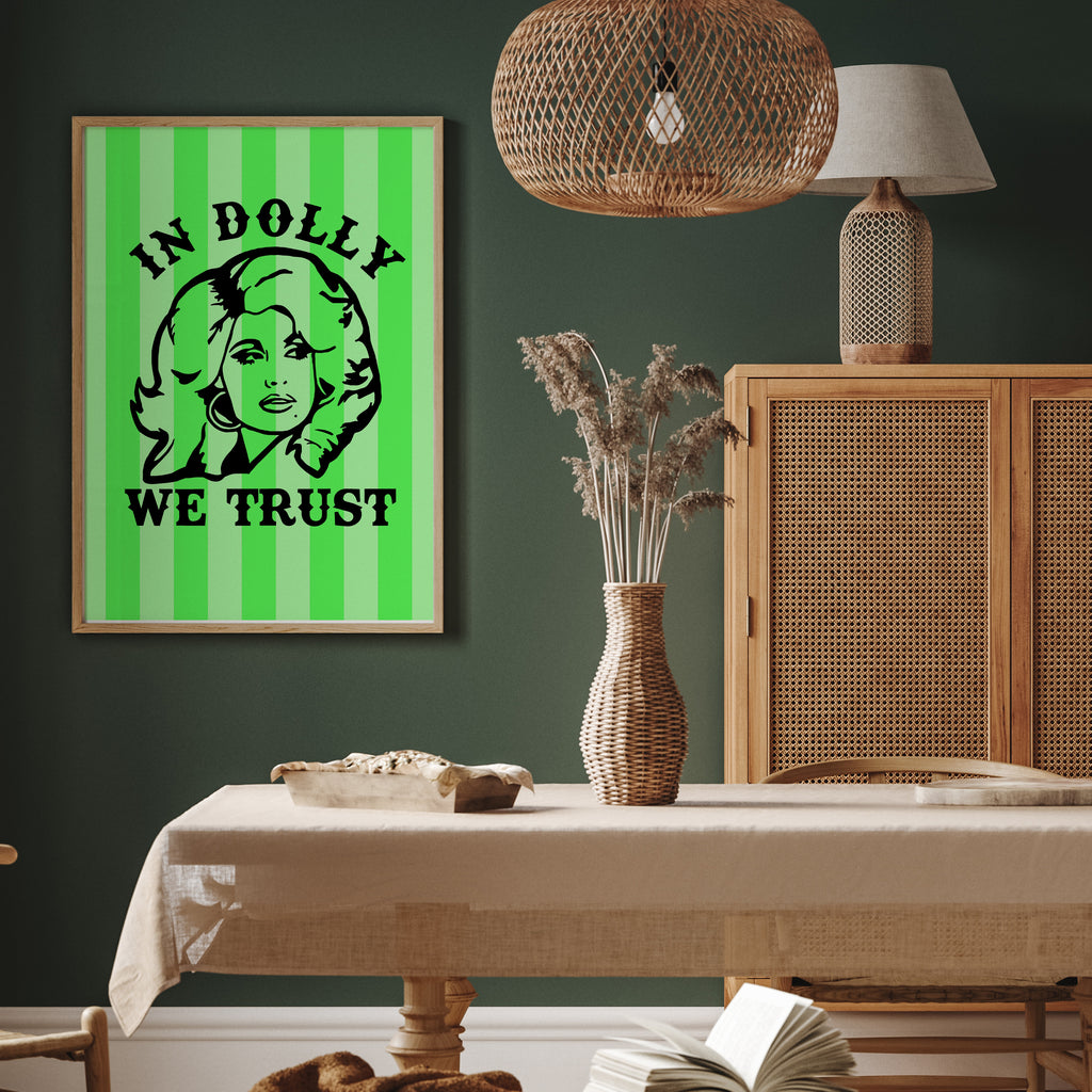 IN DOLLY WE TRUST PRINT