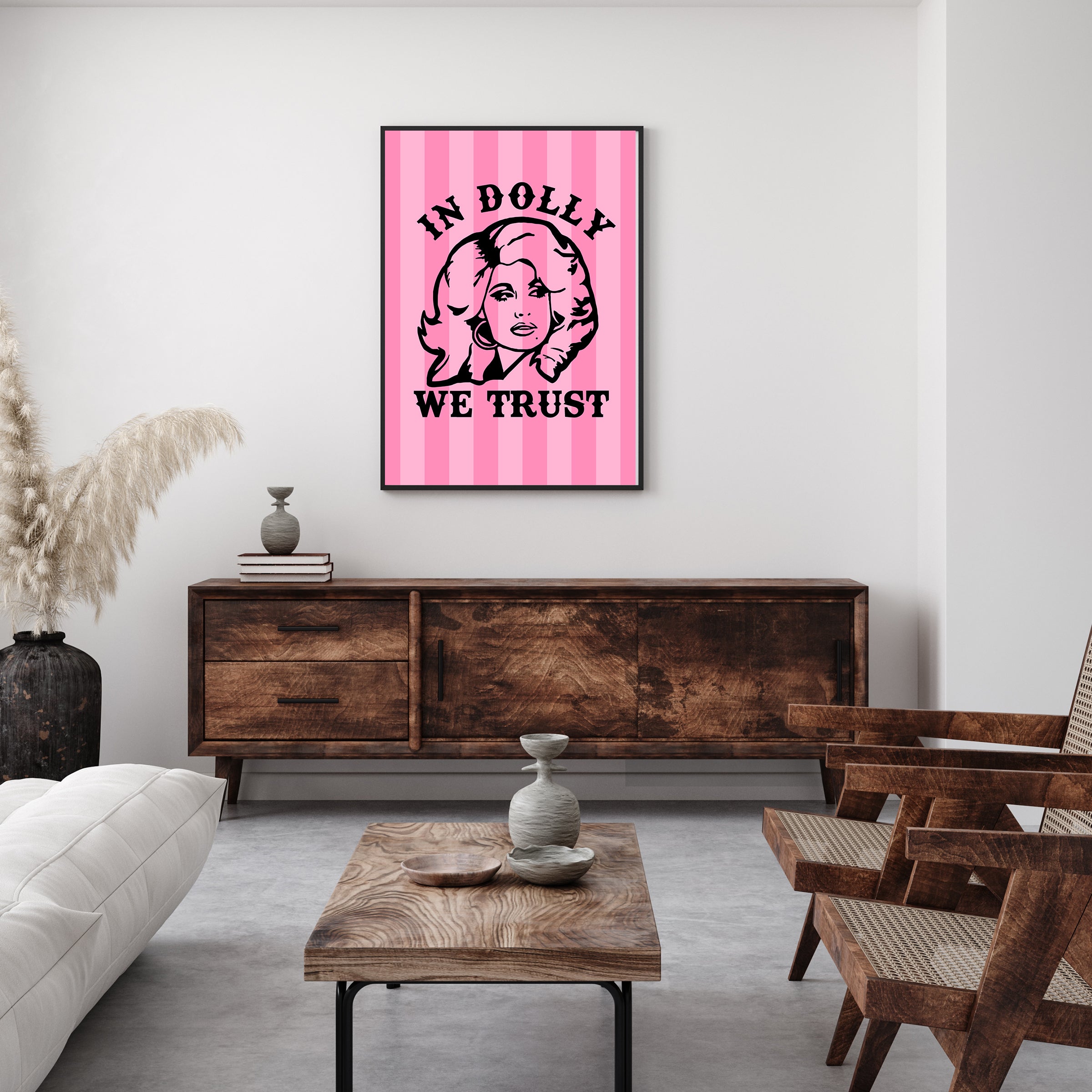 IN DOLLY WE TRUST PRINT