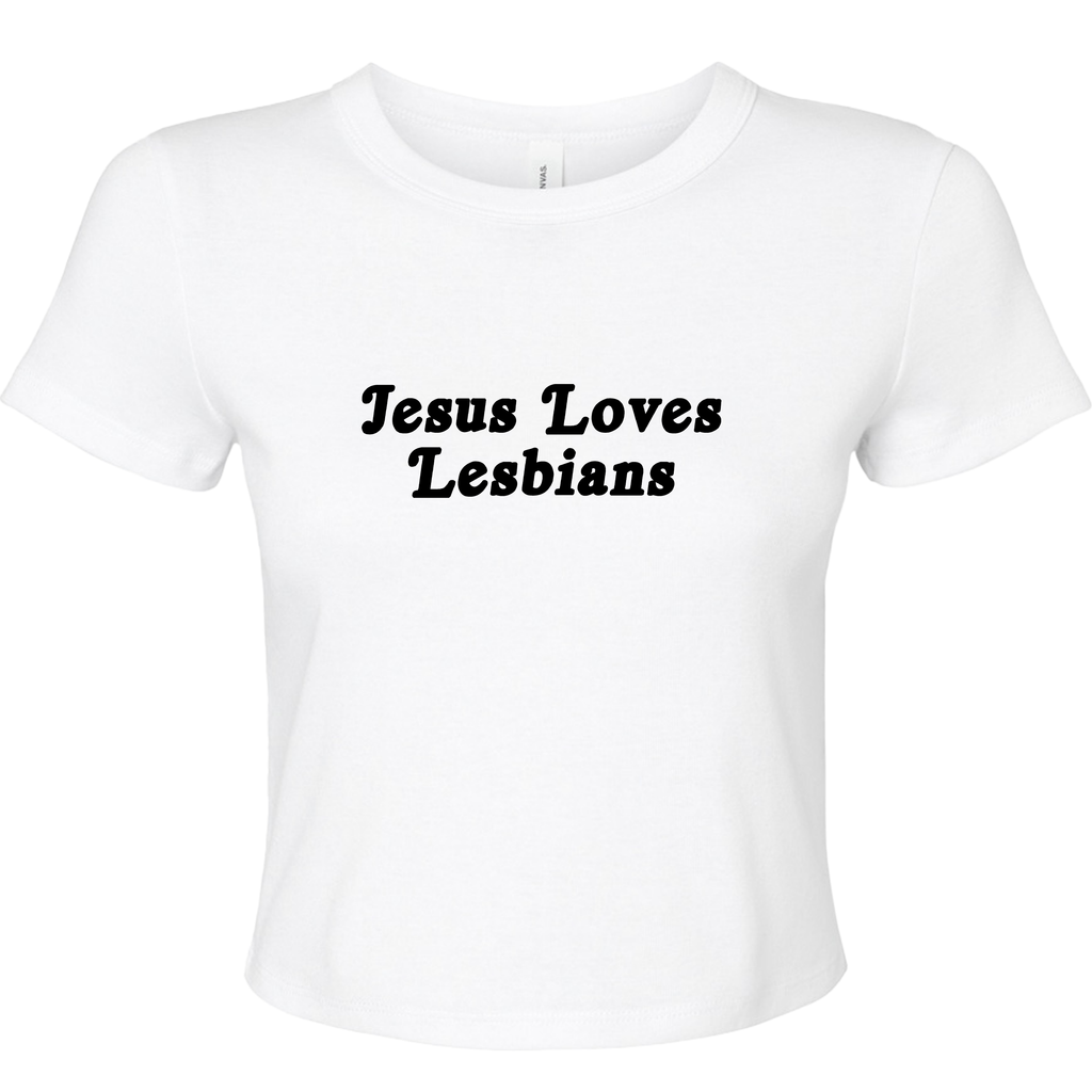 JESUS LOVES LESBIANS BABY T-SHIRT