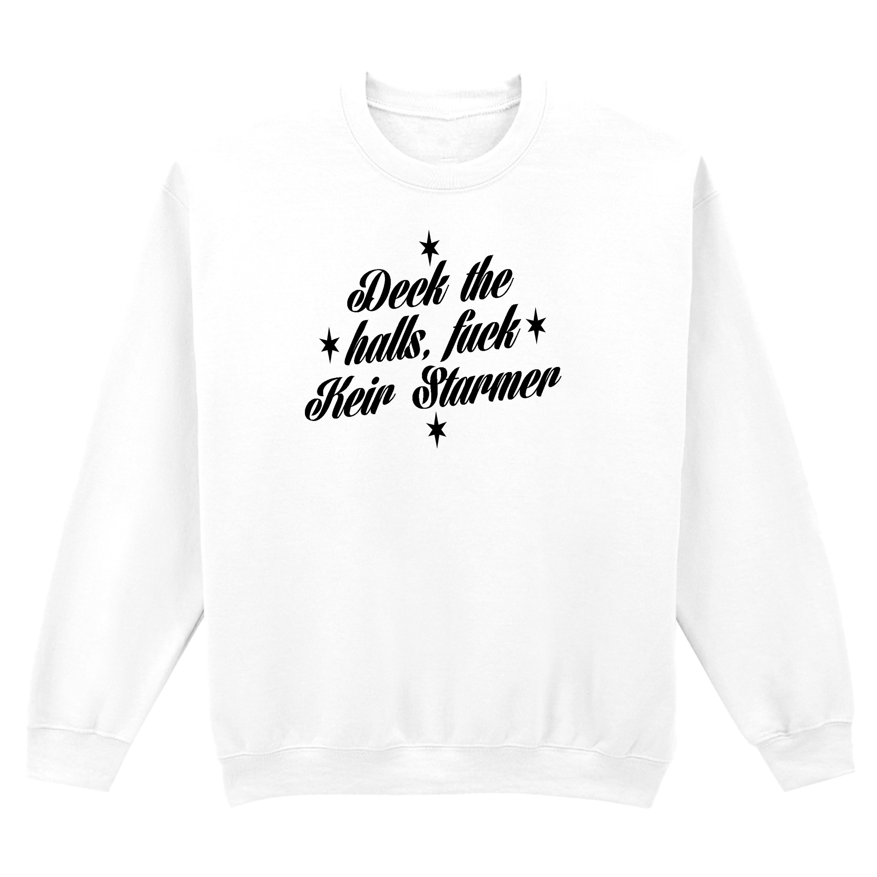 DECK THE HALLS FUCK KEIR STARMER SWEATSHIRT