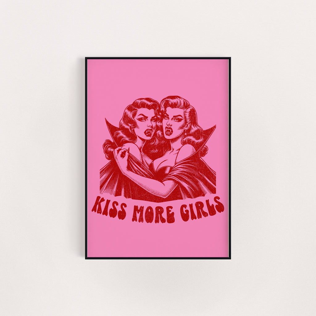 KISS MORE GIRLS PRINT