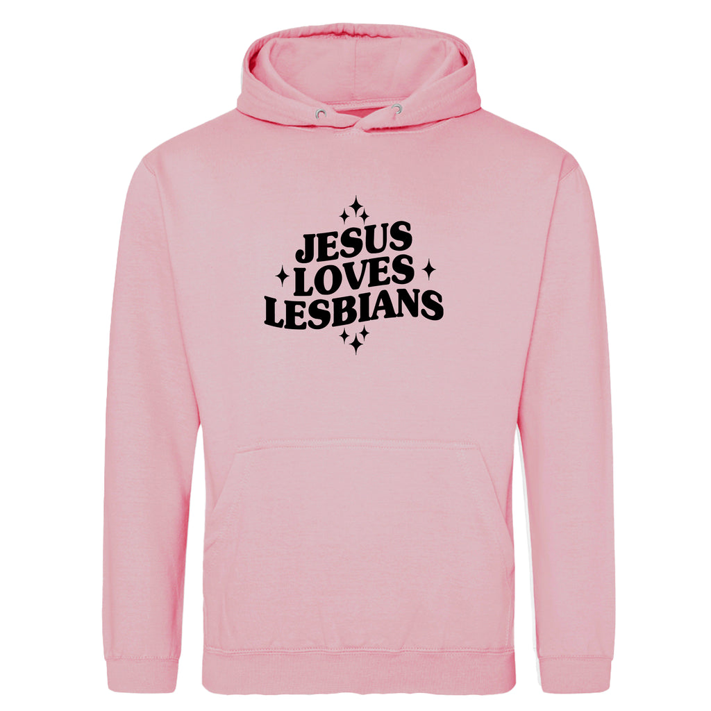JESUS LOVES LESBIANS HOODIE