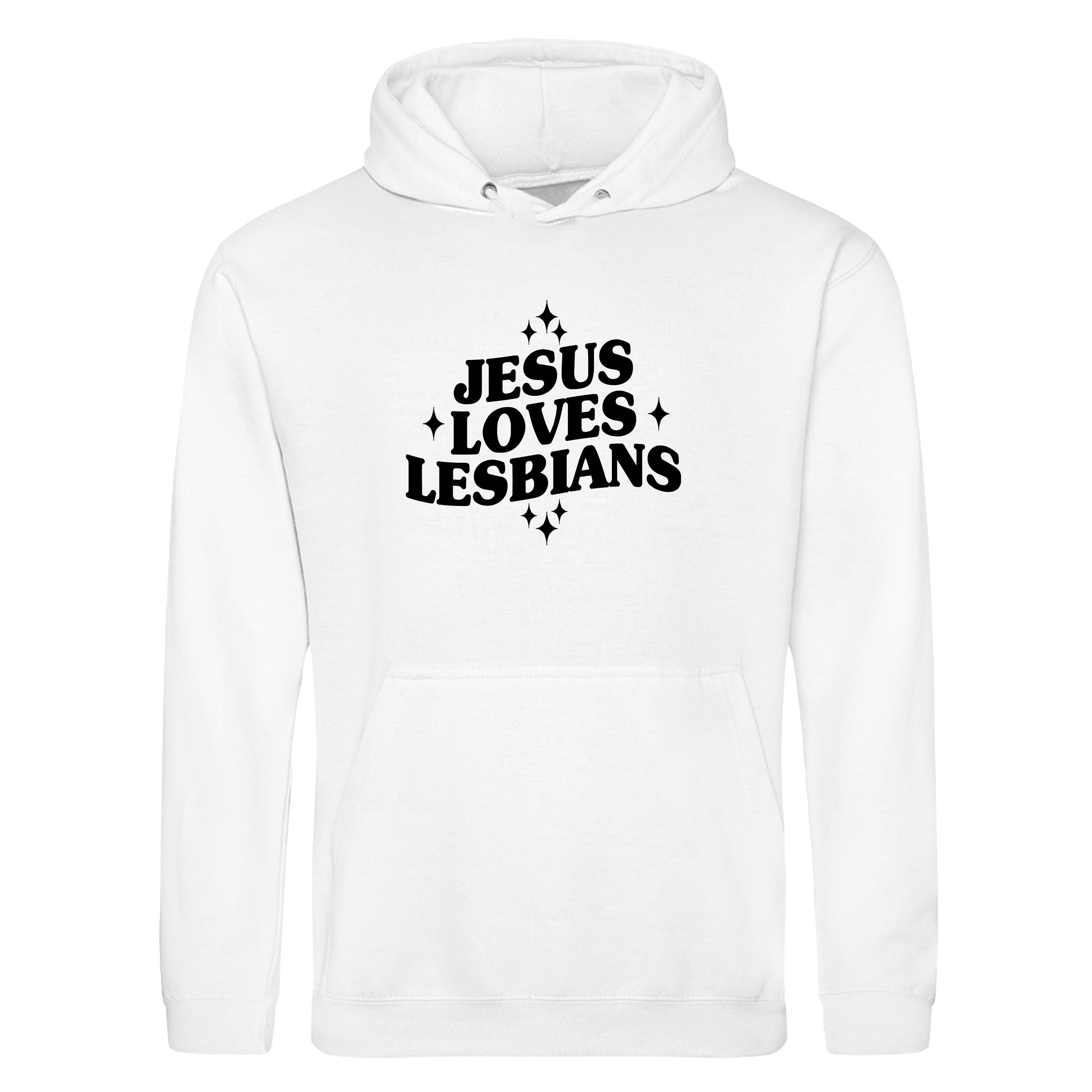 JESUS LOVES LESBIANS HOODIE