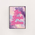 LIVE LAUGH LESBIAN CLOUD PRINT