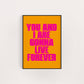 LIVE FOREVER PRINT