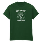 LIVE, LAUGH, LOBOTOMY FLOWER T-SHIRT