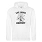 LIVE LAUGH LOBOTOMY FLOWER HOODIE