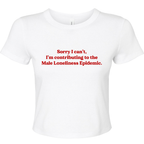 MALE LONELINESS EPIDEMIC BABY T-SHIRT
