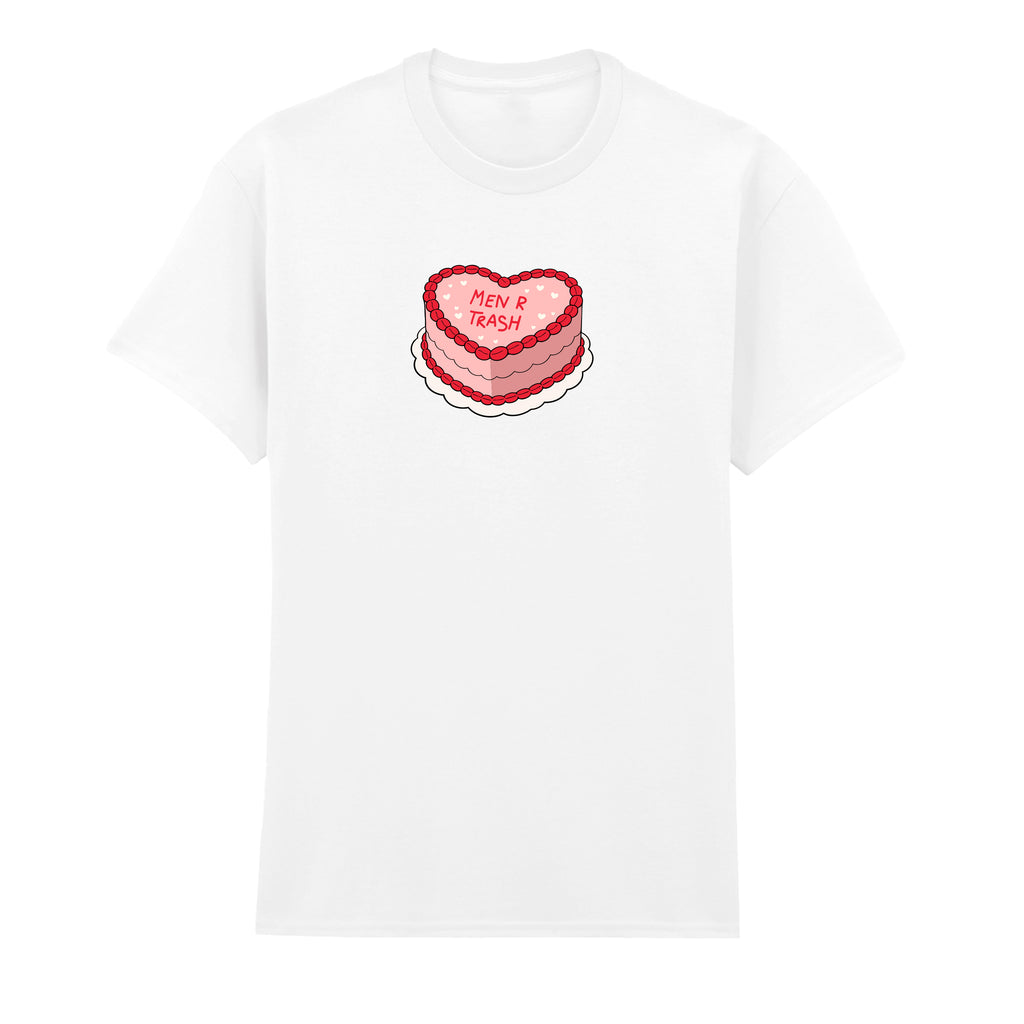 MEN ARE TRASH CAKE T-SHIRT