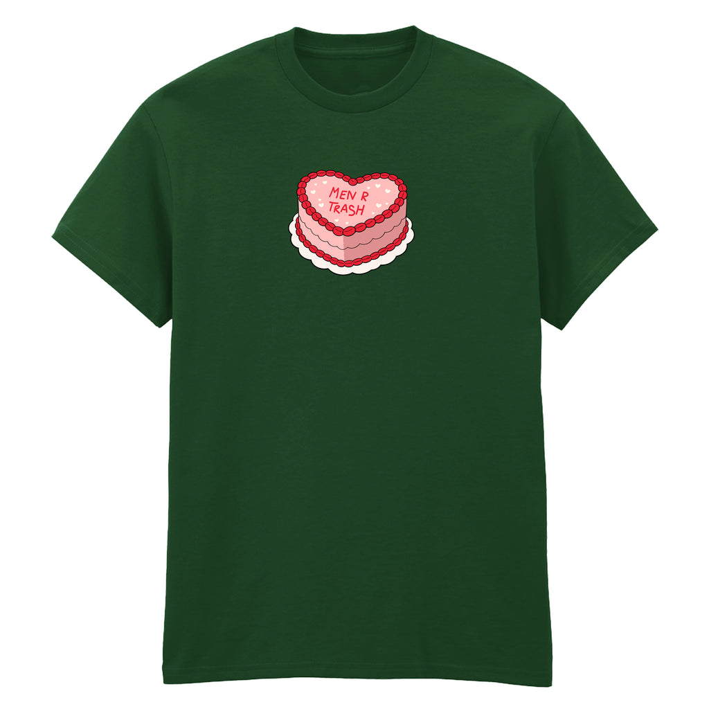 MEN ARE TRASH CAKE T-SHIRT